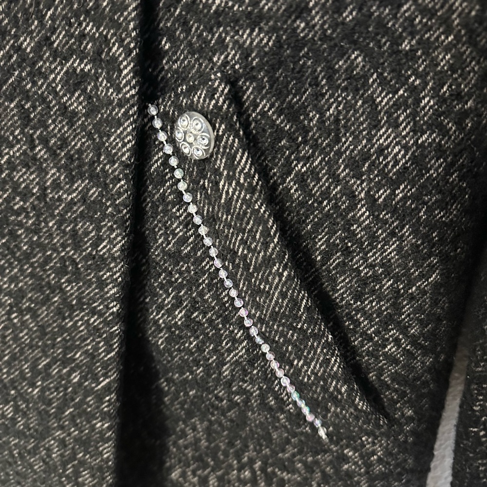 H&M Textured Black Trench Coat - Picture 9 of 12